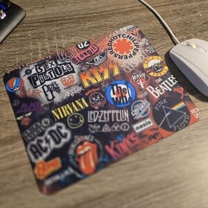 Rock Band Logo Mouse Pad